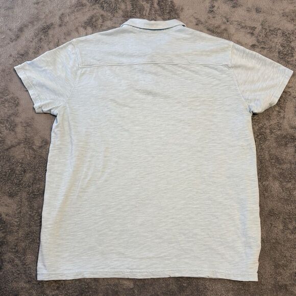 Lucky‎ Brand Men's Double Pocket Polo Size L Large Light Blue - Picture 2 of 6